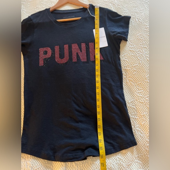 Zadig & Voltaire 3 D PUNK Embellished Tee Shirt in Noir, Size M, NWT - Picture 9 of 13